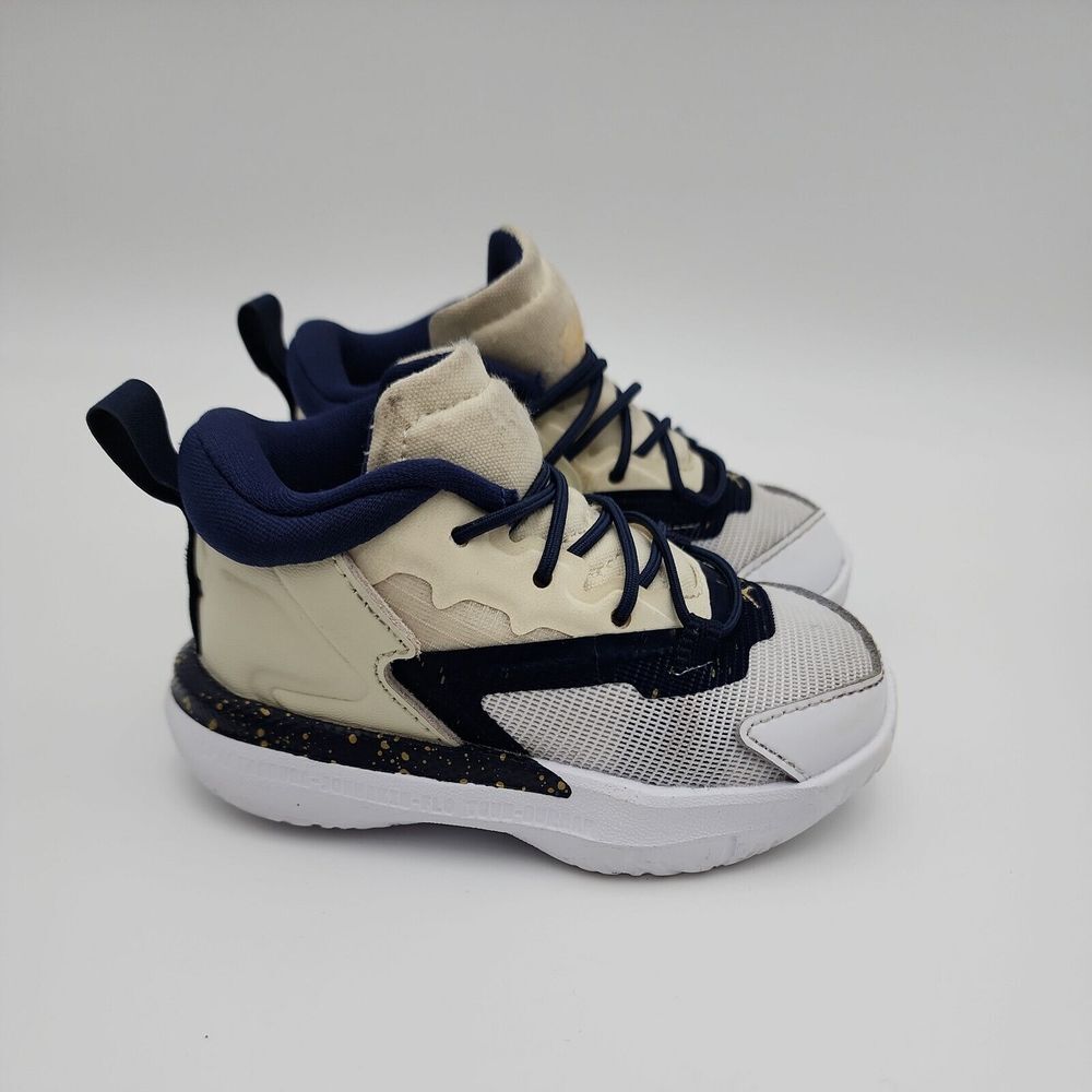 Air Jordan Nike Toddler Kids Baby Boys Zion 1 Sneakers Shoes‎ White /Navy Sz 5C